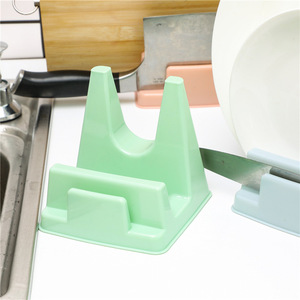 Tabletop pot lid rack, household plastic cutting board holder, no <b>drilling</b> required, integrated storage rack, new mobile pot - Product Image 2