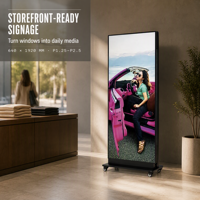 Afficheur numérique LED sur pied, afficheur électronique sur pied pour la publicité dans les centres commerciaux et les magasins