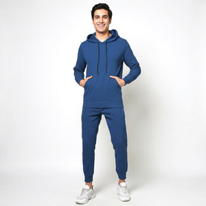 Conjunto Deportivo Personalizado de 2 Piezas para Hombre con Capucha, Estampado Informal para Correr, Trotar y Hacer Ejercicio, con Sudaderas con Capucha para Invierno - Product Image 1