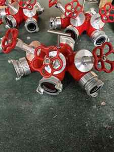 Fabrieksdirecte verkoop brandwaterverdeler waterverdeler kogelkraan verdeler met BS-koppelingen brandbestrijdingsapparatuur en accessoires - Product Image 6