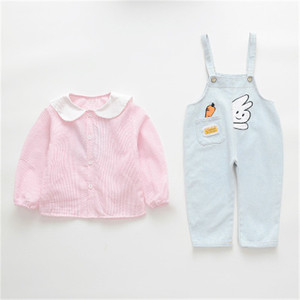 Últimos Conjuntos de Camisetas y Jeans para Niña, Otoño, Comprar Jeans Turquía y Camiseta Raglán Lisa, Compras en Línea Hong Kong - Product Image 1