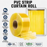 Bande de film plastique PVC transparent anti-UV de 2 mm pour rideau de porte, anti-insectes, PVC souple transparent, découpe personnalisée et moulage disponibles