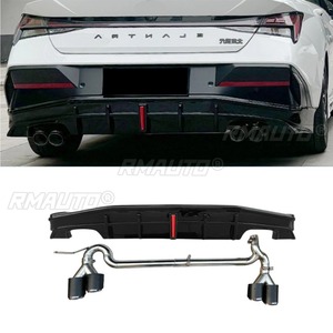 Para Hyundai Elantra 7ª generación: alerón trasero, labio de parachoques delantero, faldones laterales, kit de carrocería 2023-2024, accesorios para coche - Product Image 5