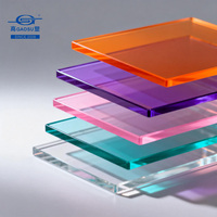 Lámina Acrílica Tintada de Grosor Personalizado, Placa de Plástico Fundido de Color para Grabado Láser, para Manualidades DIY