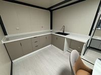 Maison conteneur extensible de 20 pieds |   Maison modulaire extensible de luxe en acier préfabriqué de 2 à 3 chambres avec salle de bain