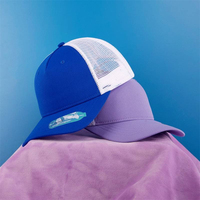 Gorra de camionero ecológica del fabricante GRS, gorra de béisbol de malla bicolor en blanco, logotipo personalizado para promoción