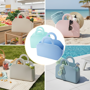 Bolsa de Mano de EVA al por Mayor, Suave al Tacto, Impermeable, Duradera, de Gran Capacidad, para Vendedores en Línea, Piscina, Picnic, Uso en Verano - Product Image 4