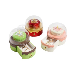 KKP New Cross-Border Luxury Style Birthday Cake Ring Earrings <b>Jewelry</b> <b>Gift</b> <b>Box</b> for Tanabata and Valentine's Day <b>Gift</b> Giving - Product Image 1