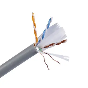 UV-Weerstand Waterdichte Buitenbuitenkant 23awg 305M Dubbel Afgeschermd 4 Paar Utp Cat6e Cat 6 Cat6 Kabel