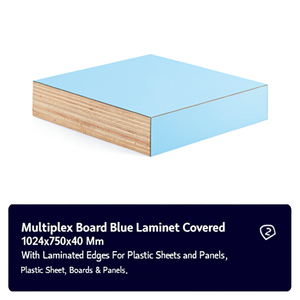 Fami Multiplex Board Blue <b>Laminate</b> Covered 1024x750x40 Mm With <b>Laminated</b> Edges For Plastic Sheets And Panels - Product Image 3