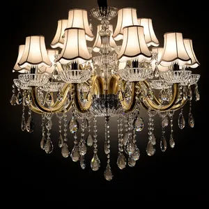 Custom Hotel Project Cristal Chandelier Crystal Candle Chandeliers Large Maria Theresa Luxury For Wedding Decor LED Metal Modern