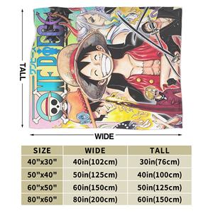 ผ้าห่มลายการ์ตูนลูฟี่ ฟัซซี่ ญี่ปุ่น สุดเท่ สำหรับใช้ในบ้าน ขนาด 125*100 ซม. ผ้าคลุมเตียง อนิเมะ - Product Image 4