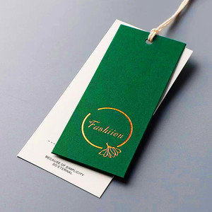Logo en <span class=keywords><strong>carton</strong></span> personnalisé boucle d'oreille étiquette volante étiquette de prix personnalisée étiquettes de vêtements carte de remerciement - Product Image 5