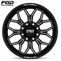 Jantes forgées chromées polies sur mesure de 22, 24, 26 et 28 pouces, 10*285.75, en alliage forgé pour Chevrolet Silverado 3500HD