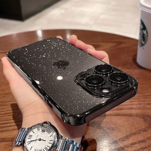 เคสโทรศัพท์หรูหราบางเฉียบใสเคลือบเงาประดับกลิตเตอร์ ป้องกันเลนส์ สำหรับ iPhone 17 16 15 14 13 12 11 Pro Max XS Plus - Product Image 6