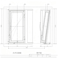 Fenêtre composite de style européen FRPU à ouverture suspendue, isolation thermique, anti-vieillissement, pour bâtiments résidentiels