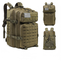 Sac à dos tactique personnalisé de 45-50L avec pochette pour ordinateur portable, compatible Molle, sac à dos de randonnée pour voyages en plein air