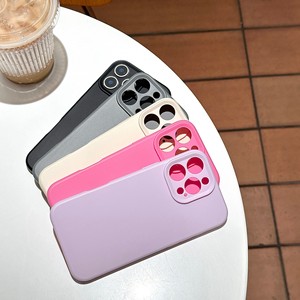 Coque en riz gluant pour iPhone 16 Pro Max, couleur unie simple, pour le nouveau iPhone 15 PM, coque de protection antichoc - Product Image 2