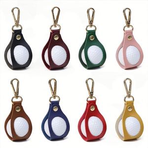 Hollow-Out <b>Bag</b> Pu Leather Single Small Pouch Outdoor Waist-Mounted Golf Ball Case for Golfer - Product Image 3