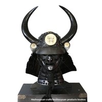 Casque de samouraï japonais, pièce d'exposition, accessoire de cinéma et de télévision, objet de collection, décoration, portable, période Sengoku, fer de combat