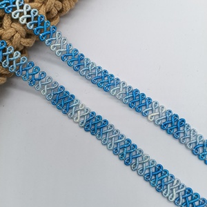 1.0cm Elastic Hollow Lace Spandex/Nylon Jacquard <b>Webbing</b> Trim Lace for Clothing Accessories Curtains Home Textile Bags & Shoes - Product Image 6