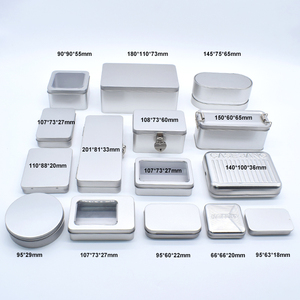 กล่องโลหะสี่เหลี่ยมผืนผ้าแบบมีฝาปิดสำหรับเก็บของ ขนม ชา คุกกี้ ผลิตตามสั่งจากโรงงาน - Product Image 1