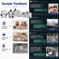 Ligne de production de savon à petite échelle haute vitesse 1000 kg/h pour le traitement du savon de lessive avec support de logo personnalisable