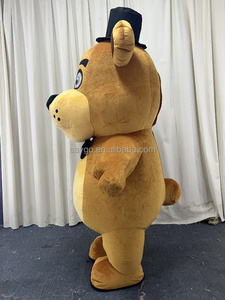 Disfraz Inflable de Oso de <span class=keywords><strong>FNAF</strong></span> de 2m, Disfraz de Mascota de Dibujos Animados, Traje de Oso de Freddy para Adultos, Disfraz de <span class=keywords><strong>Cosplay</strong></span> con Temática de Fazbear en Venta - Product Image 4