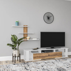 Unité murale <span class=keywords><strong>TV</strong></span> Led Lcd universelle personnalisée, <span class=keywords><strong>socle</strong></span> de vitrine, armoire de 32 pouces avec système de musique - Product Image 2