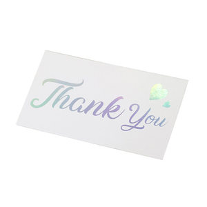 بطاقات شكر مخصصة لما بعد البيع، طباعة بطاقات تهنئة قابلة للطي من الورق المقوى والورق الأوفست مع تغليف أساسي - Product Image 5