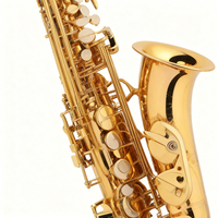 MEJUNTONG Gold Lacquered Brass BB Eb Tenor Saxophone XSH-95