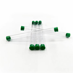 Hediyeler ambalaj için yüksek miktar sert şeffaf boru şeffaf plastik tüp, yuvarlak şeffaf tüp paket akrilik ambalaj tüpü - Product Image 1