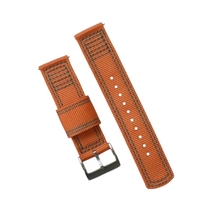 Jettda Factory vend en gros des bracelets de montre en nylon à logo personnalisé, à libération rapide, 18 mm-24 mm, double couche.