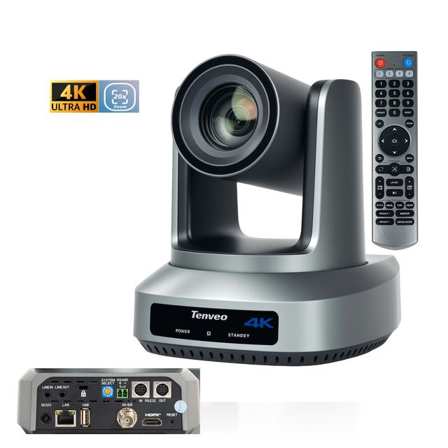 High Quality Streaming Camera 4K60fps Ultra HD 20X Optical Zoom NDI SDI HDMI USB PTZ Conference Camera