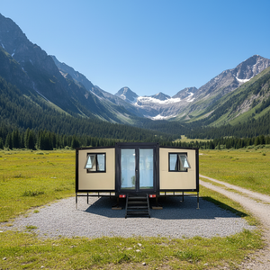 Maison conteneur préfabriquée mobile de 30 pieds, robuste, de qualité durable, avec isolation écologique, personnalisable et extensible, pour stockage de <span class=keywords><strong>garage</strong></span> - Product Image 1