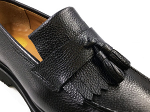 Chaussures Loafers Homme Originales de Marque Hiver Mode à Pompons Design Noir Cuir Véritable Formel Logo Personnalisé <span class=keywords><strong>sans</strong></span> Lacets - Product Image 6