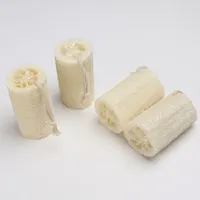 Loofah Natural exfoliante, segmento de esponja de 4 pulgadas con cuerda de algodón