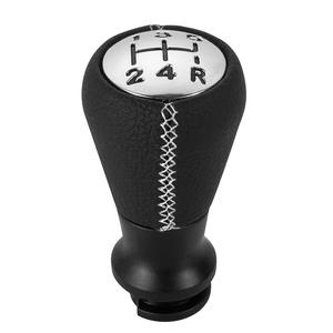 Palanca de Cambios de Coche, Cuero con Costuras Blancas, Ergonómica, Compatible con Peugeot y Citroën, Adaptador Individual - Product Image 1