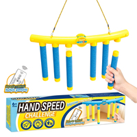 Jeu de Défi de Vitesse des Mains : Attrape les Bâtonnets Tombants, Jouet d'Entraînement à la Vitesse de Réaction, Jouet Interactif pour Enfants et Famille