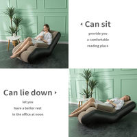 Fauteuil gonflable de luxe avec valve d'air, accoudoirs et dossier, canapé gonflable, fauteuil de pont floqué pour bureaux et cour