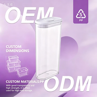 Boîte de conservation alimentaire ovale en plastique JX avec couvercle – Organisateur de cuisine moderne et simple pour collations et utilisation au réfrigérateur