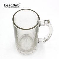 Usine en Chine Tasses à bière en sublimation de bonne qualité Tasses à bière personnalisées en gros Grande chope à bière en verre personnalisée