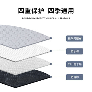 Tapis absorbant pour animaux de compagnie, épais, lavable, réutilisable, anti-odeur, absorption rapide de l'eau, séchage facile, barrière absorbante pour l'urine des chiens, quatre couches imperméables - Product Image 4