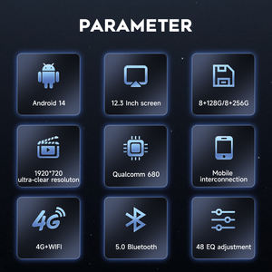 Radio para Auto con Pantalla IPS de 12.3'', Android 14, Multimedia, Estéreo, Navegación GPS, Reproductor de DVD, NTG4.5 para Mercedes Benz <span class=keywords><strong>GLA</strong></span> 2011-2014 - Product Image 6