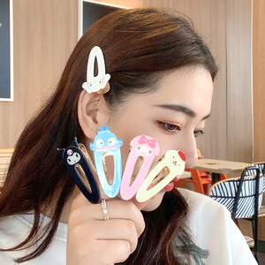 Fermagli per capelli Sanrio di tendenza: Hello Kitty, Kuromi, fermagli a becco d'anatra giapponesi, accessori per capelli carini e dolci per ragazze, fermagli laterali Kawaii - Product Image 3