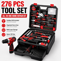 IFIXPRO Kit d'outils sans fil 8V de 139 pièces, ensemble d'outils électriques pour la réparation générale de la maison, kit d'outils de réparation générale pour la maison