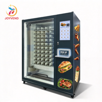 Mesin Penjual Otomatis Kotak Makanan Kapasitas Besar, Dispenser Kotak Makan Siang Panas Otomatis, Mendukung Penjualan Pizza, Nasi, Sandwich, Kapasitas 120-160 PCS