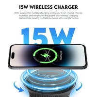 Chargeur sans fil de table industriel US, multiprise de bureau avec charge rapide PD 20W USB-C, prise de table 3 pouces pour maison et bureau, garantie 3 ans
