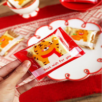 Mini emballage individuel de biscuits mignon personnalisé sac en plastique BOPP OPP usine de Chine aliments pour animaux de compagnie/biscuits de cuisson