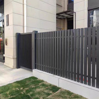 Panneau de clôture de sécurité en alliage d'aluminium antirouille pour l'extérieur, idéal pour la sécurité domestique, les villas, les jardins, les cours, la protection de la vie privée et la décoration.